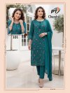 Chandani Vol 1 By Pt Vertical Plan Kurti With Bottom Dupatta